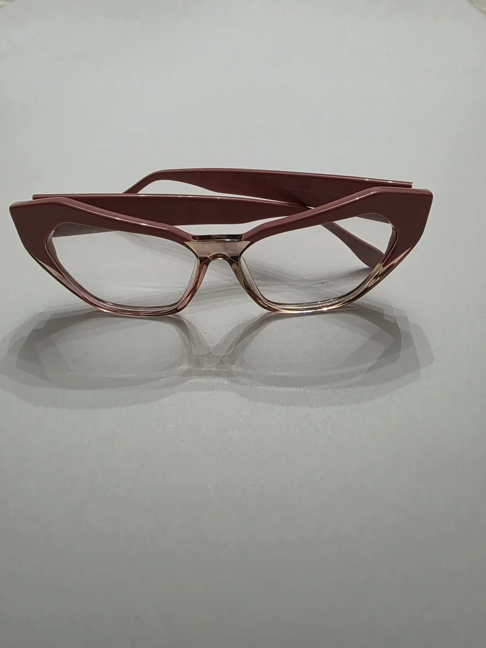 Women's Cat-Eye Pink Eyeglass Frames
